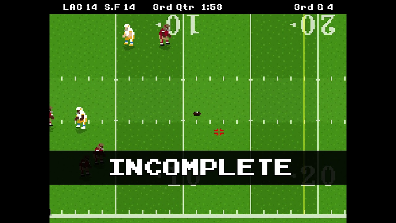 Winning the retro bowl! In extreme. Mode against  the 49ers winning 34-20 ( in retro bowl )