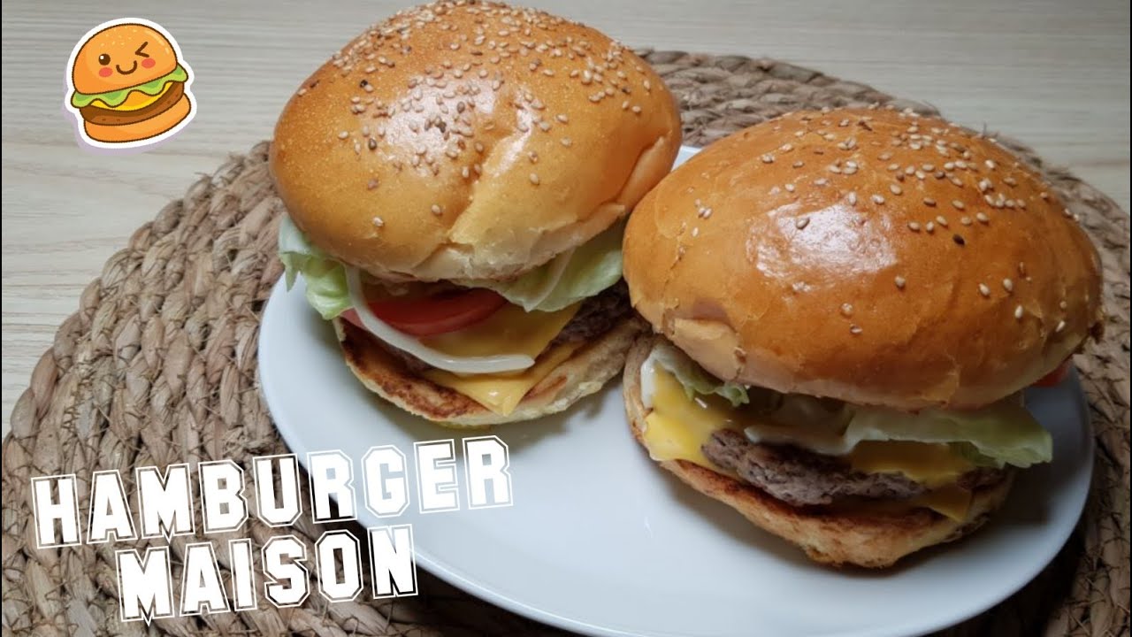 HAMBURGER MAISON 💯 FACILE ET RAPIDE 🍔 - YouTube