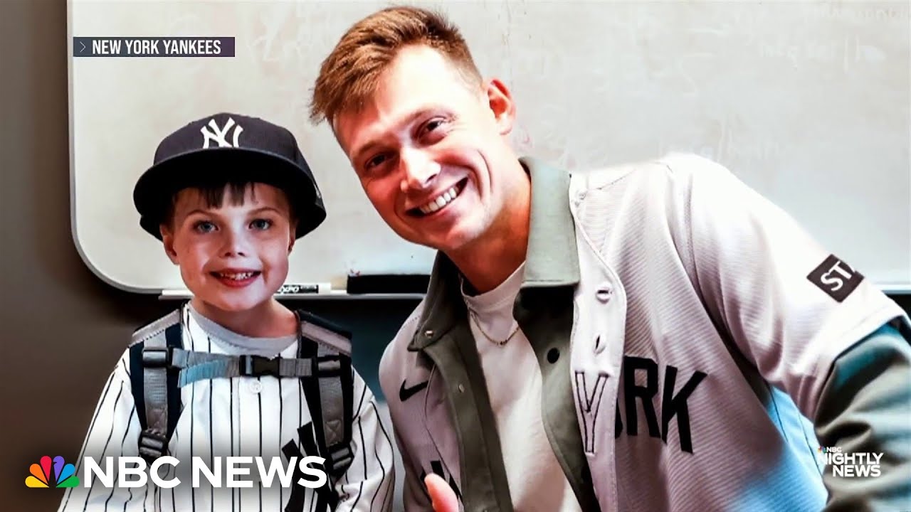 Yankees surprise 7-year-old fan at Boston hospital