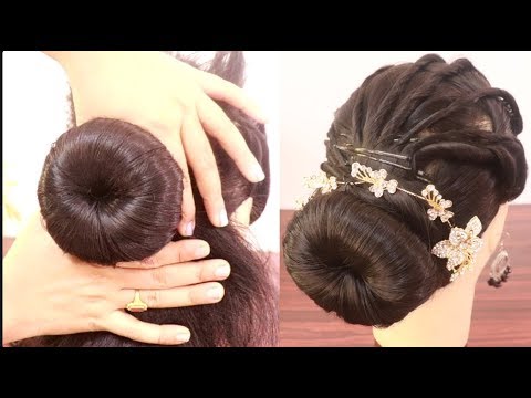 amazing juda hairstyle for bridal || wedding hairstyle || hair style girl  || simple hairstyle - YouTube