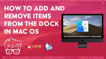How to add and remove items from the dock in Mac OS 2019