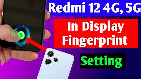 Redmi 12 4g ,5g display fingerprint lock setting | Redmi 12 me display fingerprint lock Kaise lagaen
