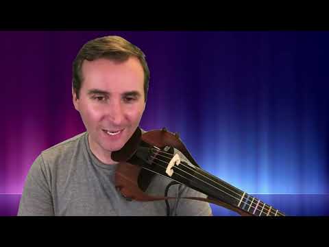 Violin hot cross buns plucking G string