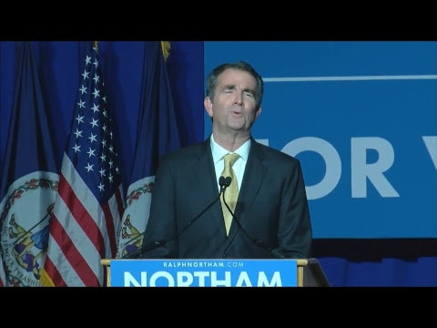 WATCH: Democrat Ralph Northam, projected governor-elect in VA, addresses supporters
