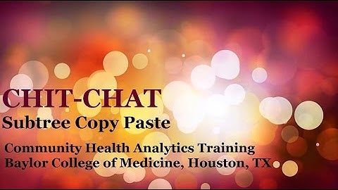 CHIT-CHAT 005: Copy-and-Paste Subtrees