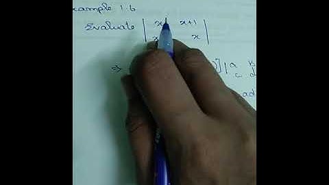 +1 Business mathematics and statistics - chapter 1 Matrices and determinants - example 1.6