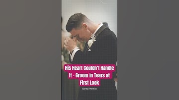 His Heart Couldn’t Handle It - Groom in Tears at First Look #wedding