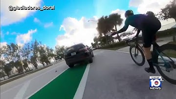 Video shows close call between drivers, cyclists