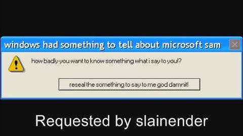 Microsoft Sam reads Funny Windows Errors (S2EP3)