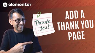 Add Thank You Pages - Purchase Summary Widget - Elementor Wordpress Tutorial