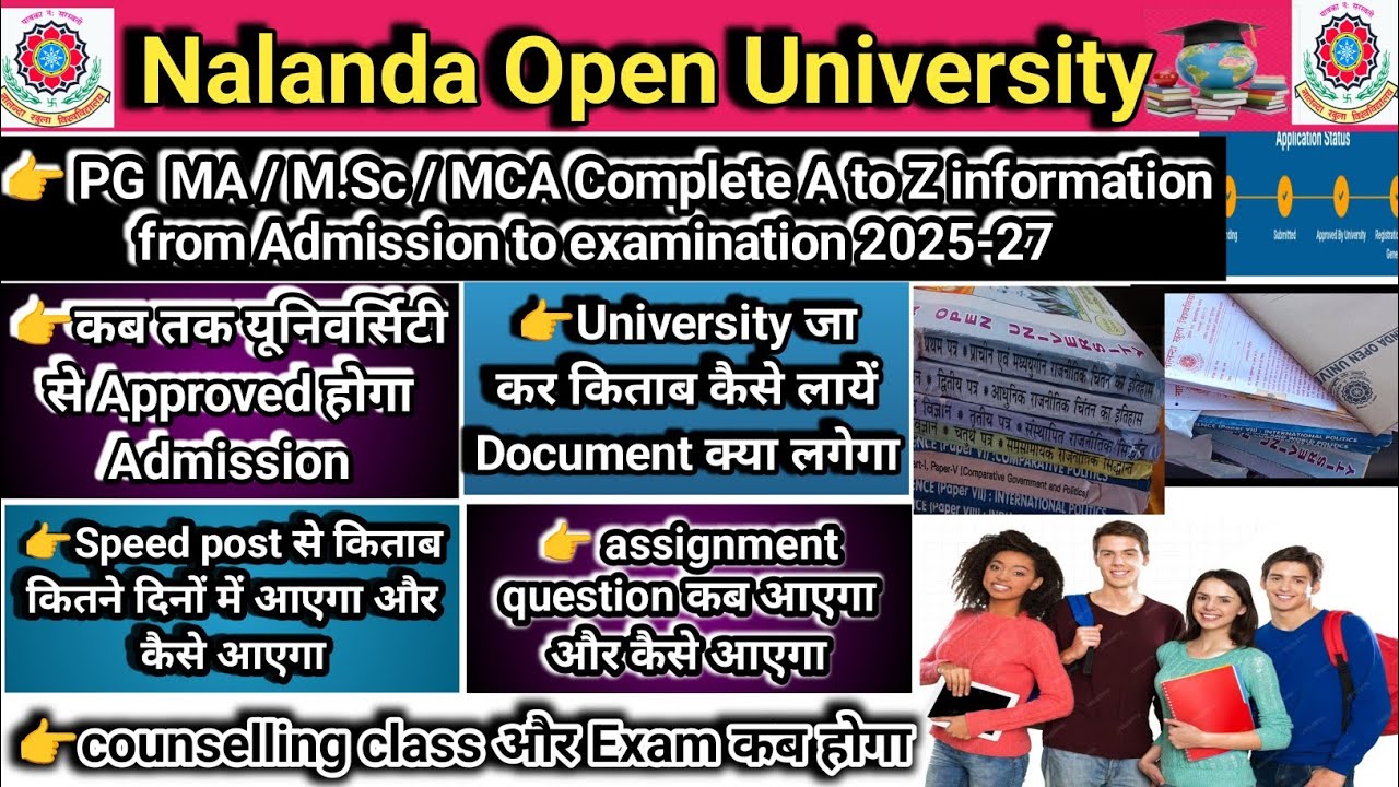 Nalanda Open University ||PG complete A to Z information Admission to Examination (2025-27)
