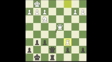 chess puzzle: find the checkmate in 2 moves #chess #matein2 #chesspuzzles #queenandrook #chesstricks