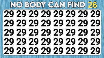 Test your eyes - Number and Letter Brain Edition | Observation Skills Ability 