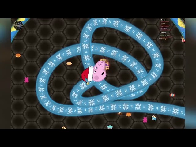 George Pig joga Slither.io - jogo da cobrinha - EP01 
