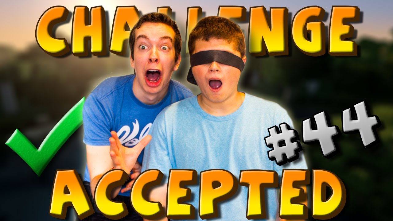 CHALLENGE ACCEPTED! #44 [BLINDFOLDED!]