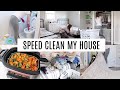 SPEED CLEAN MY WHOLE HOUSE | CLEANING MOTIVATION 2022