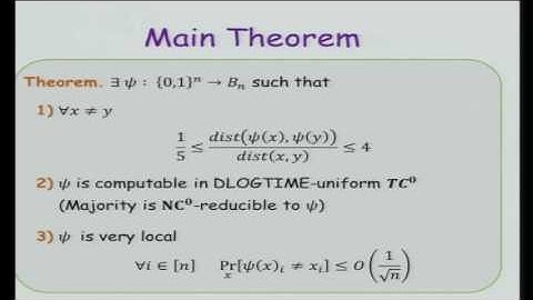 Bi-Lipschitz Bijection between the Boolean Cube and the Hamming Ball - Gil Cohen