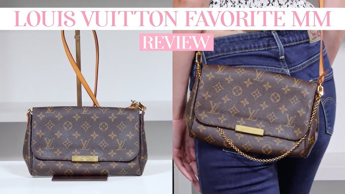 Louis Vuitton Favorite MM vs PM // Monogram vs Damier Ebene - Which is the  best one?? 