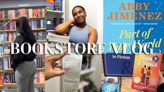 barnes and noble bookstore vlog 🪴☔️🧸📚| day in the life | book haul | umm ABBY JIMENEZ??? THAT GIRL.