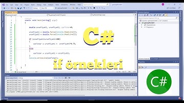 C# Örnekleri | if - else yapısı kullanarak yapılan basit console uygulaması