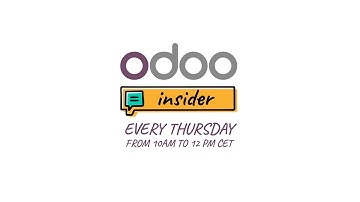 Odoo insider: regular live Q&A with Antoine