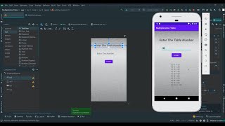 Building Multiplication table app on Android Studio |For Beginners| Easiest Way | screenshot 2