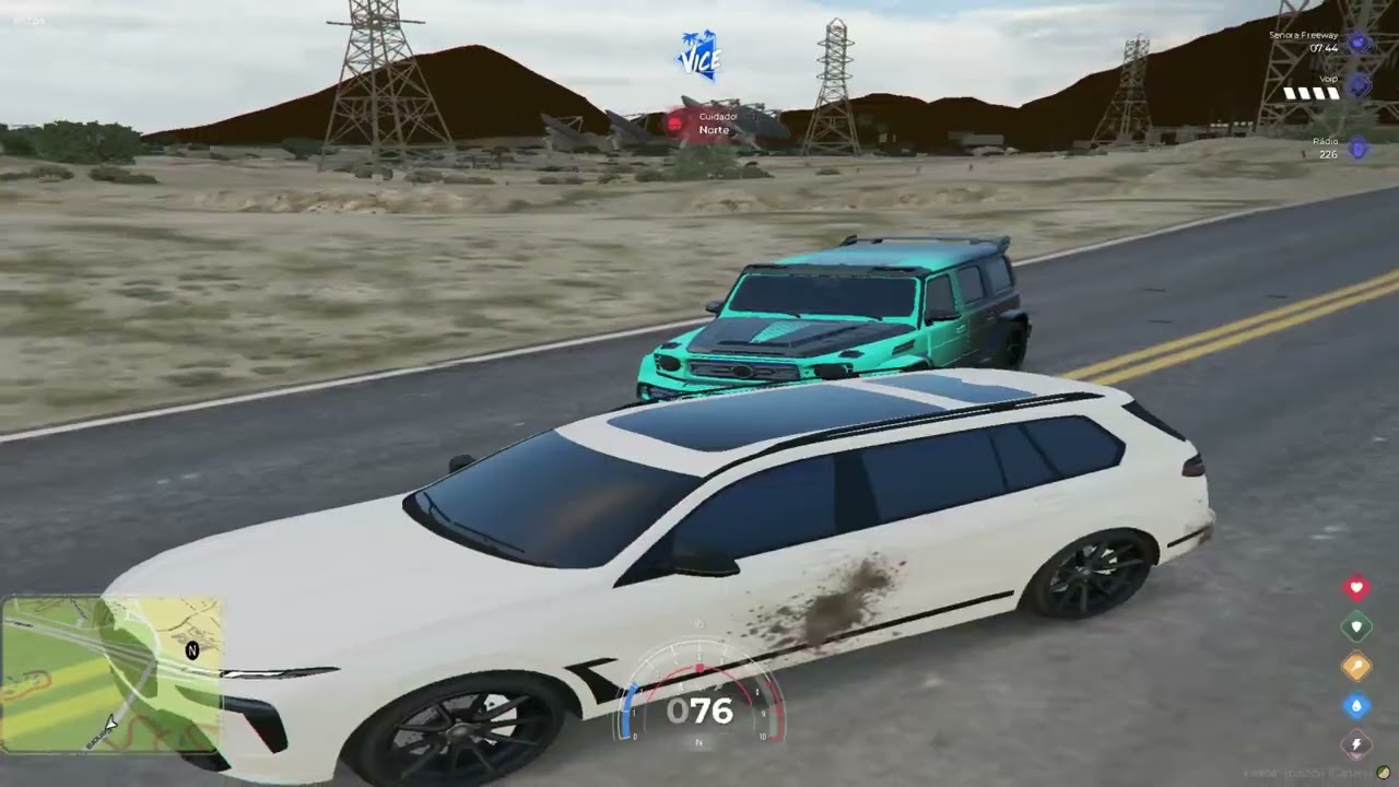 Fivem Highlights bhaianoz7 #5🐐🤘🏾 ( aterrorizando a VICE CITY ) rlk grota