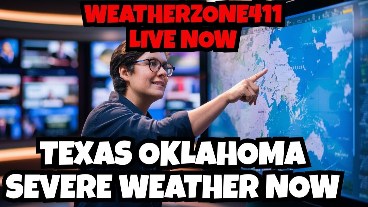 Texas Oklahoma Kansas is Under SEVERE THUNDERSTORM Warning - YouTube