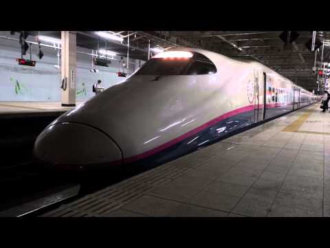 東北新幹線はやて・こまち38号E2系＋E3系仙台駅発車【FHD】