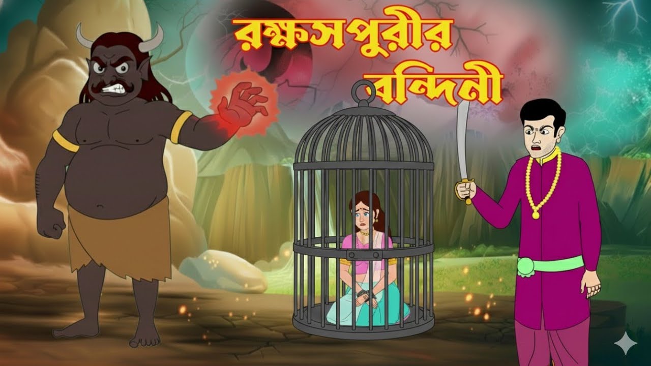 রক্ষসপুরীর বন্দিনী | Bengali Fairy Tales Cartoon | Rupkothar Bangla Golpo | Thakumar Jhuli