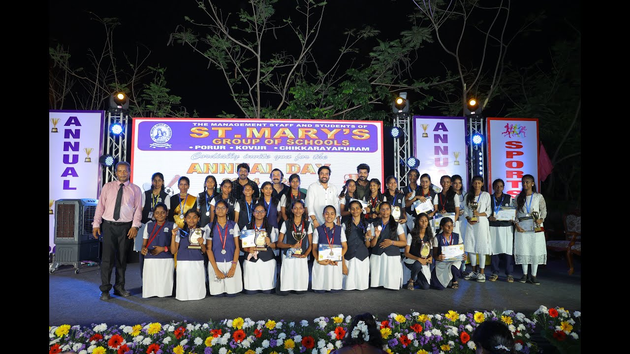 PRIZE DISTRIBUTION | ST. MARY'S GROUP OF SCHOOLS (PORUR,KOVUR&CHIKKARAYAPURAM) |ANNUAL DAY 2024-2025