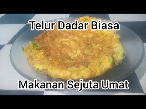 Cara Memasak Telur Dadar Biasa