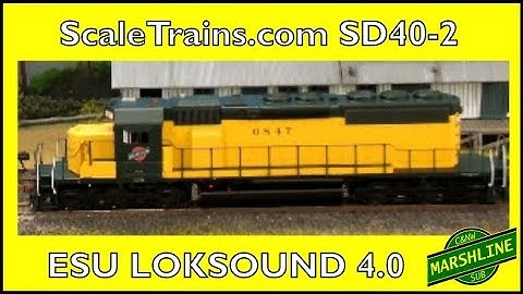 Model Railroad Locomotive Review: ScaleTrains.com SD40-2