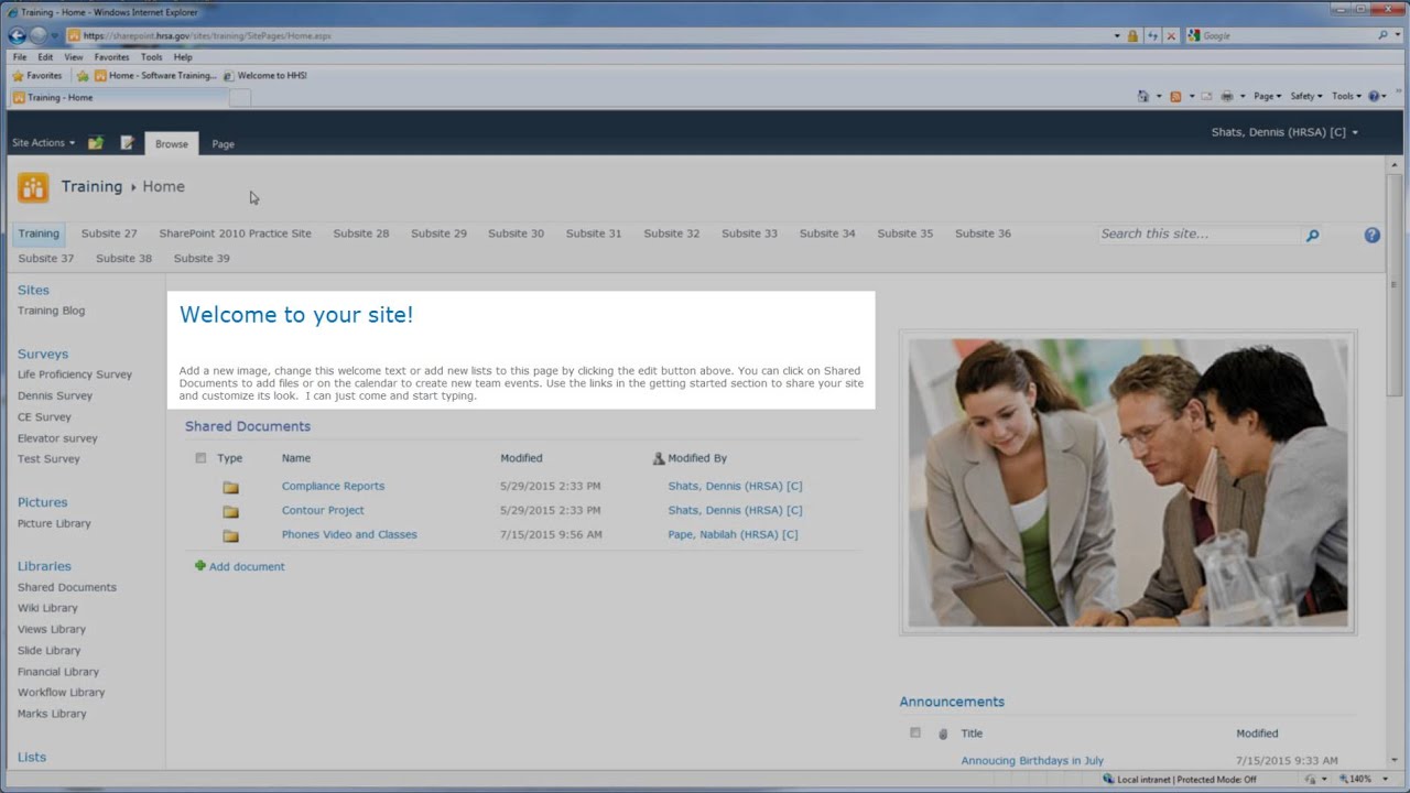 SharePoint Getting Started Video - YouTube