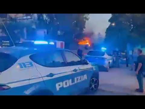 Caserta, incendio in un’ala dell’ex Canapificio sfiora il Rettorato della Vanvitelli