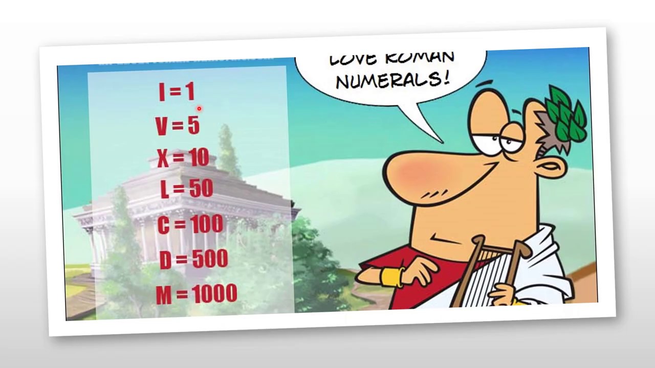 Roman numerals part 1 youtube
