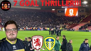 PENALTY / SCENES / 7 GOAL THRILLER!!! MIDDLESBROUGH VS LEEDS UNITED MATCHDAY VLOG