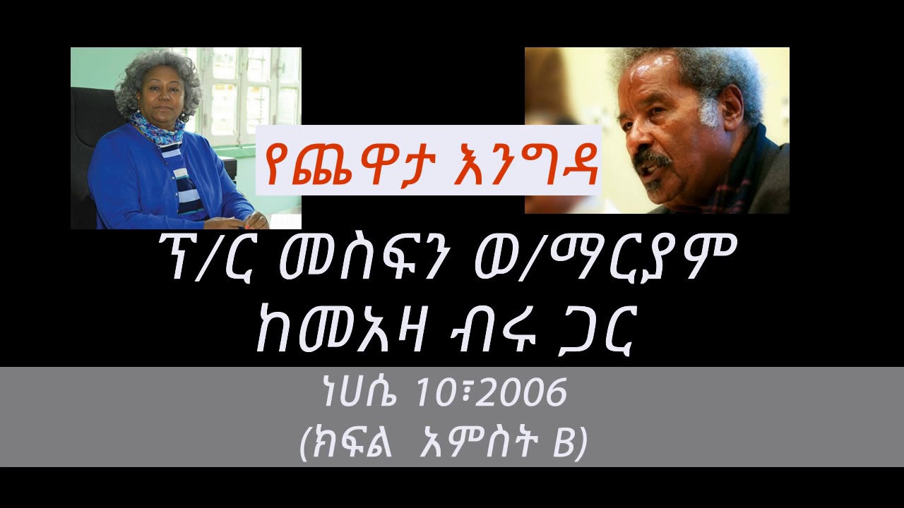 Prof Mesfin Woldemariam Interview With Meaza Biru (Part 5B)
