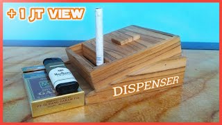 How to make a cigarette dispenser   skala _ minicraft...#kotakunikdarikayu #satisfying #woodworking