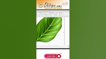 Leaf Design || CorelDRAW || Corel draw || Graphic design #shorts #viralvideo