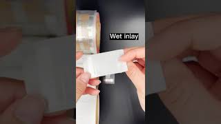 The difference among dry inlay, wet inlay and white label