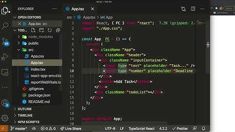 Todo List in ReactJS using TypeScript Tutorial
