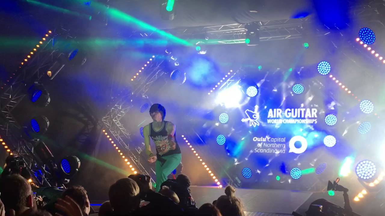 Aristotle's winning performance in Air Guitar World Championship 2016
