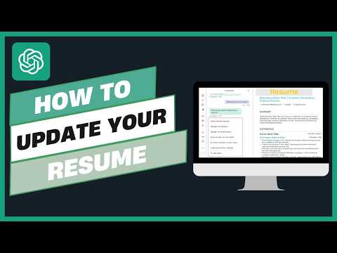 How to Use ChatGPT to Update Your Resume !