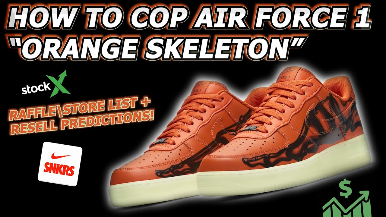 nike air force 1 skeleton resell price