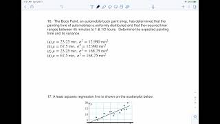 Math 43 Sample Midterm 2 MC16