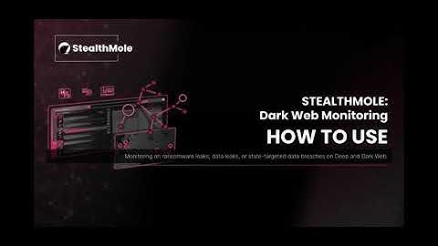 How to Use StealthMole