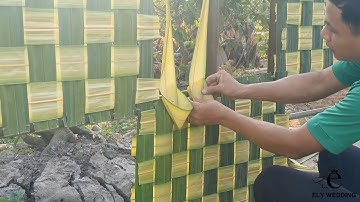 Cách làm cổng cưới lá dừa miền Tây đẹp và đơn giản.