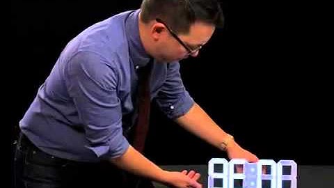 White & White Digital LED Clock by designer Vadim Kibardin @ dsignhaus.com