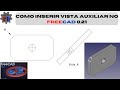 Vista auxiliar no FreeCAD 0.21 | Bancada TechDraw
